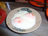 Half boiled eggs